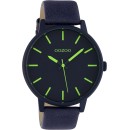 OOZOO Timepieces XL Blue Leather Strap C10382