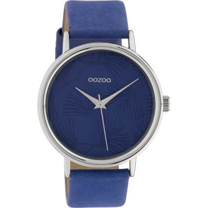OOZOO Timepieces Blue Leather Strap C10394