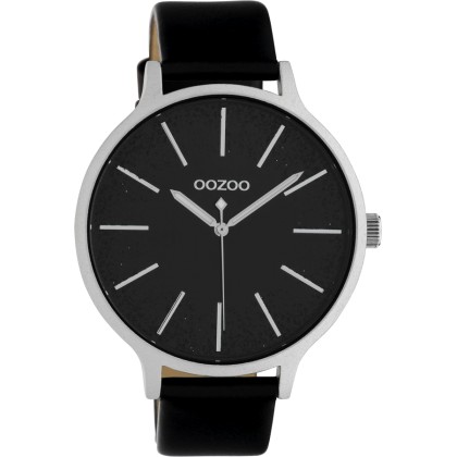 OOZOO Timepieces XL Black Leather Strap C10404