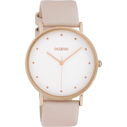 OOZOO Timepieces Rose Gold Leather Strap C10417