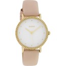 OOZOO Timepieces Gold Pink Leather Strap C10421