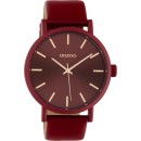 OOZOO Timepieces Red Leather Strap C10445