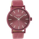 OOZOO Timepieces Pink Leather Strap C10449