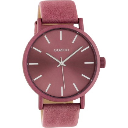 OOZOO Timepieces Pink Leather Strap C10449