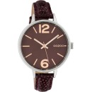 OOZOO Timepieces Bordeaux Leather Strap C10457