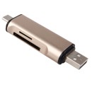 3-σε-1 Card Reader OTG SD-MicroSD (USB/Type-C/microUSB) OEM