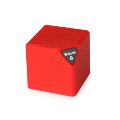 X3 Cube Mini Ηχείο Bluetooth,Handsfree,FM Radio,TF/USB (Κόκκινο)