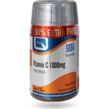 
      Quest Vitamin C Timed Release 1000mg (+50%) 90 ταμπλέτες
