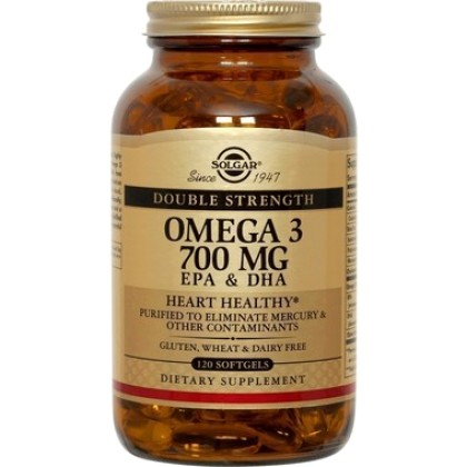 
      Solgar Omega 3 Double Strength 700mg 120 μαλακές κάψουλες