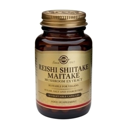 
      SOLGAR REISHI SHIITAKE MAITAKE 50VCAP
    