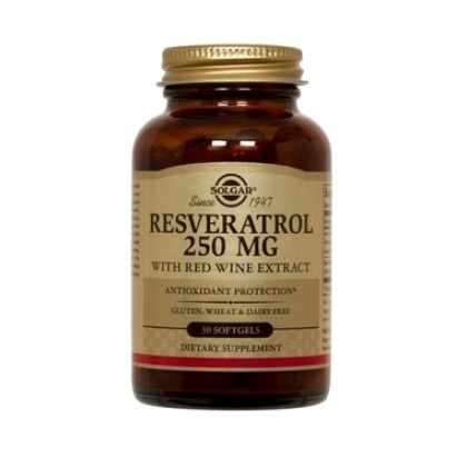 
      Solgar Resveratrol 250mg with Red Wine Extract 30 μαλακές