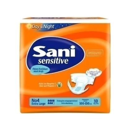 
      Sani Sensitive Extra Large No4 10τμχ
    