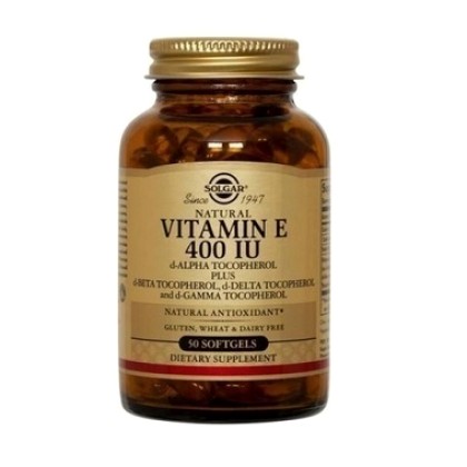 
      Solgar Vitamin E 268mg 400iu 50 μαλακές κάψουλες
    