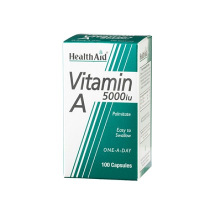 
      Health Aid Vitamin A 5000iu 100 κάψουλες
    