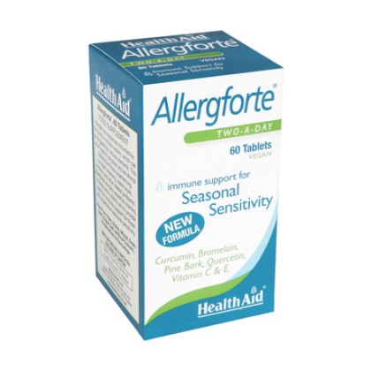 
      Health Aid Allergforte Two a Day 60 ταμπλέτες
    