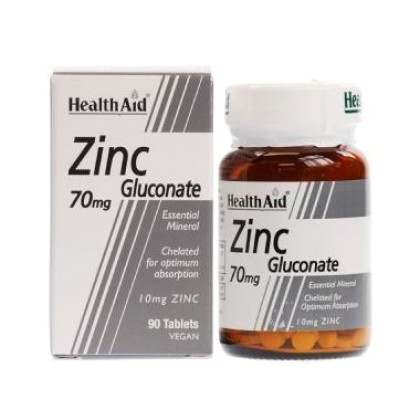 
      Health Aid Zinc Gluconate 70mg 90 ταμπλέτες
    