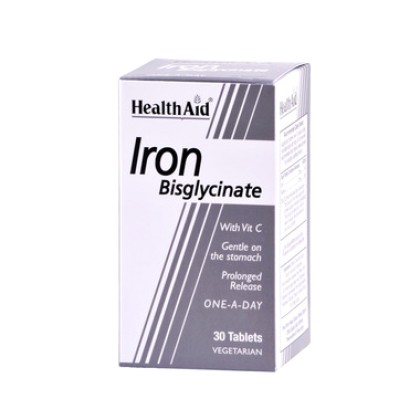 
      Health Aid Iron Bisglycinate 30mg 30 ταμπλέτες
    
