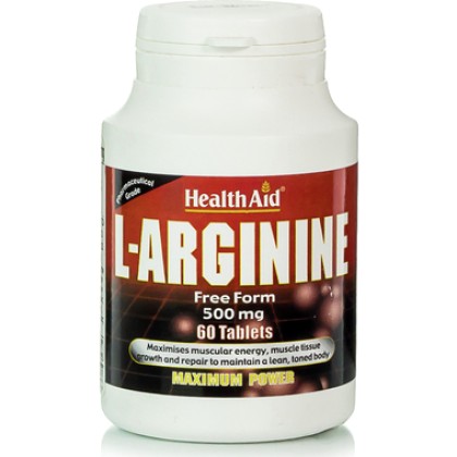 
      Health Aid L-Arginine 500 mg 60 ταμπλέτες
    