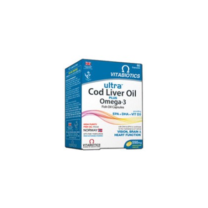 
      Vitabiotics Ultra Cod Liver Oil plus Omega-3 60 κάψουλες

