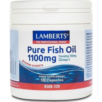 
      Lamberts Pure Fish Oil 1100 mg 120 κάψουλες
    