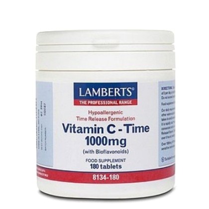 
      Lamberts Vitamin C Time Release 1000mg 180tabs
    