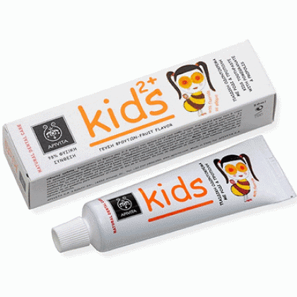 
      Apivita Kids 2+ Παιδική Οδοντόκρεμα Με Ρόδι & Πρόπολη 50m