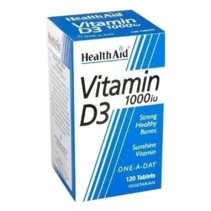 
      Health Aid Vitamin D3 1000iu 120 ταμπλέτες
    