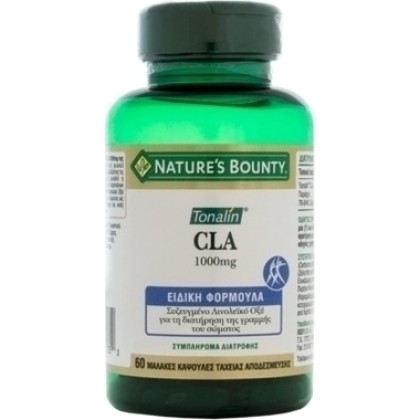 
      Nature's Bounty Tonalin CLA 1000 mg Συμπλήρωμα Διατροφής 