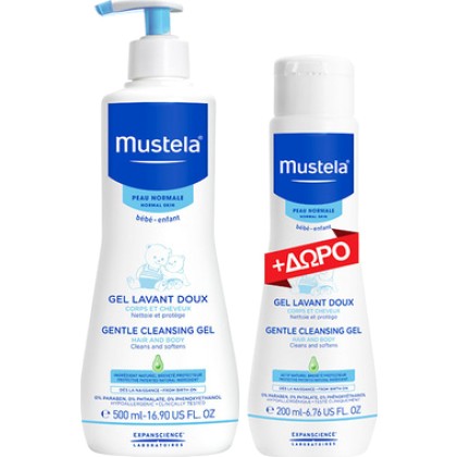 
      Mustela Cleansing Gel Hair & Body 500ml & 200ml
    