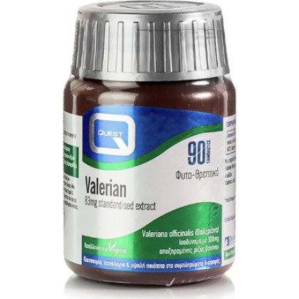 
      Quest Valerian 500mg extract 83mg 90 ταμπλέτες
    