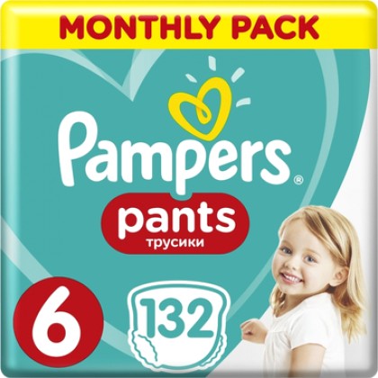 
      Pampers Pants Monthly Box Νο 6 (16+kg) 132τμχ
    