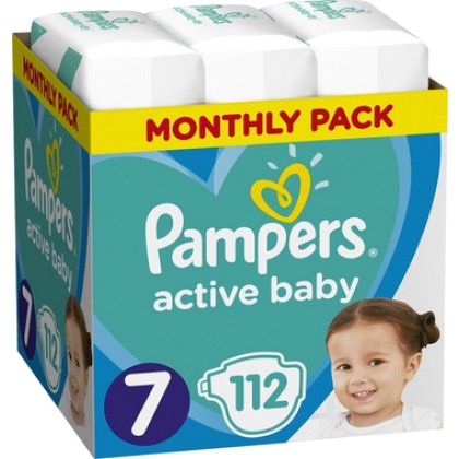 
      Pampers Active Baby Monthly Box No 7 (15+kg) 112τμχ
    