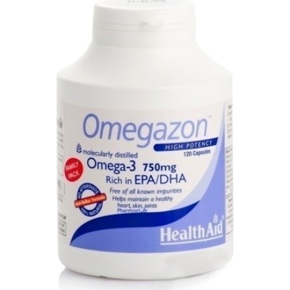 
      Health Aid Omegazon 750mg 120 κάψουλες
    
