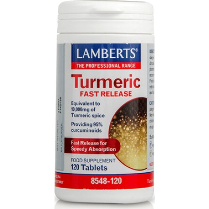 
      Lamberts Turmeric Fast Release 10000mg 120 κάψουλες
    