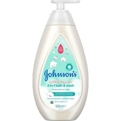 
      Johnson & Johnson Cotton Touch Bath Wash 2 in 1 500ml
   