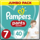 
      Pampers Pants Mega Pack No 7 (17+kg) 40τμχ
    