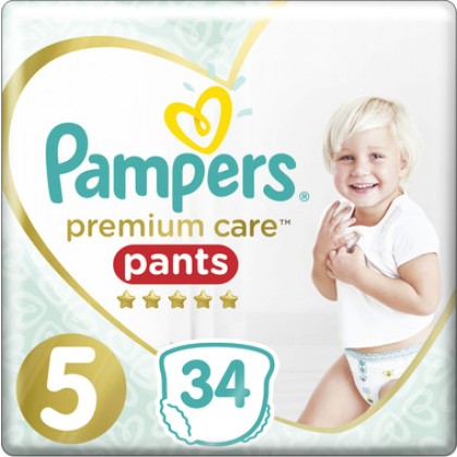 
      Pampers Premium Care Pants No 5 (12-17Kg) 34τμχ
    