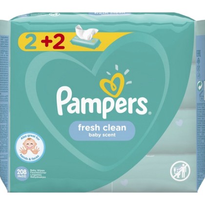 
      Pampers Fresh Clean 208τμχ
    