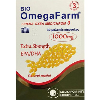 
      Medichrom Omegafarm Extra Strength EPA/DHA 1000mg 30μαλακ