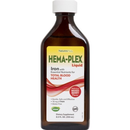 
       Nature's Plus HEMA-PLEX Liquid Mixed Berry Flavor 250ml

