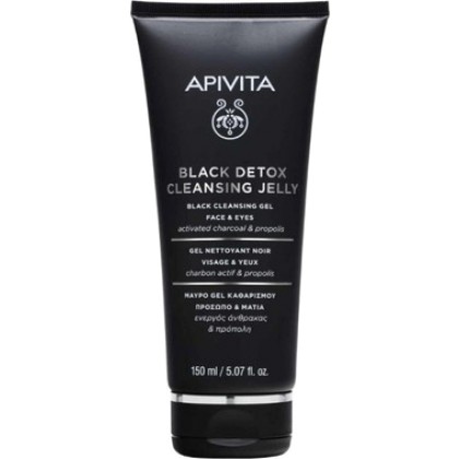 
      Apivita Black Detox Cleansing Jelly Face & Eyes 150ml
   