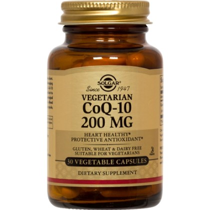 
      Solgar Vegetarian CoQ-10 200mg 30 φυτικές κάψουλες
    