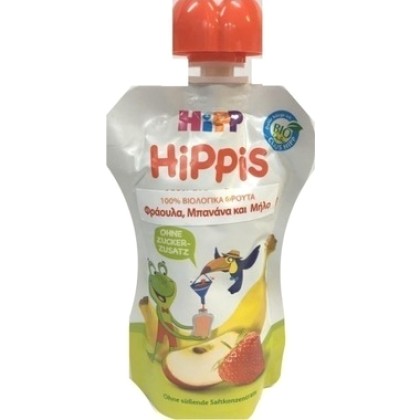 
      Hipp Hippis Φρουτοχυμός Φράουλα Μπανάνα Μήλο 100gr
    