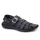 Boxer shoes 19010 10-011 Μαύρα Ανδρικά Πέδιλα