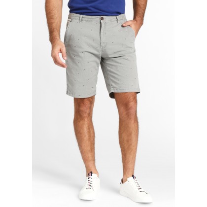CHINO SHORTS ΜΕ ALLOVER ΤΥΠΩΜΑ