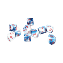 Gemini Polyhedral Astral Blue-White /red x10