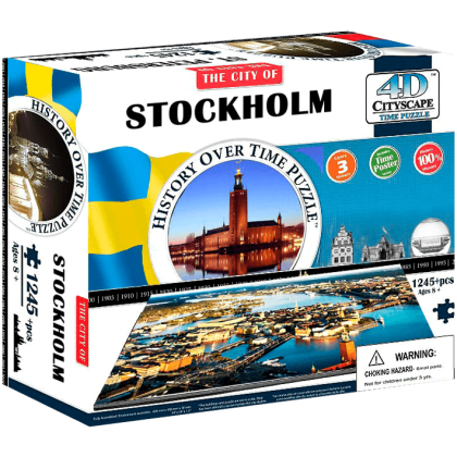 4D Cityscape - Stockholm Puzzle