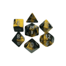 Gemini Polyhedral Black-Gold / silver x7