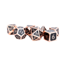 Polyhedral Dice: Copper with Black Enamel (16mm)