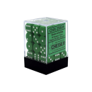 Opaque Dice D6 - Green/White x36 (12mm)